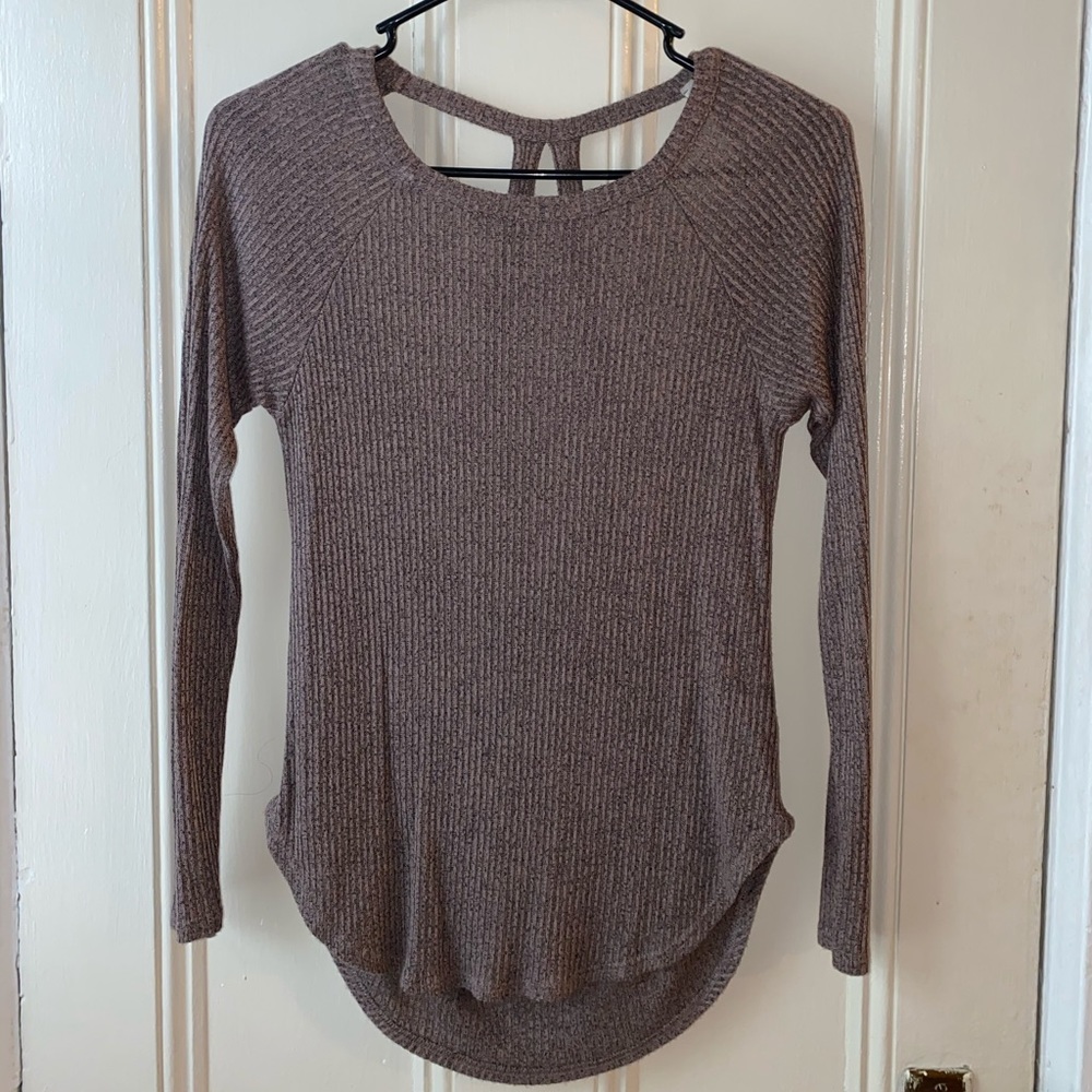 Sweater with back cutout